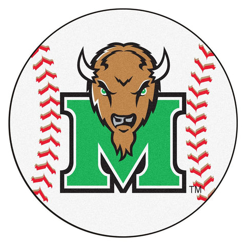 Marshall Thundering Herd Ncaa "baseball" Round Floor Mat (29")