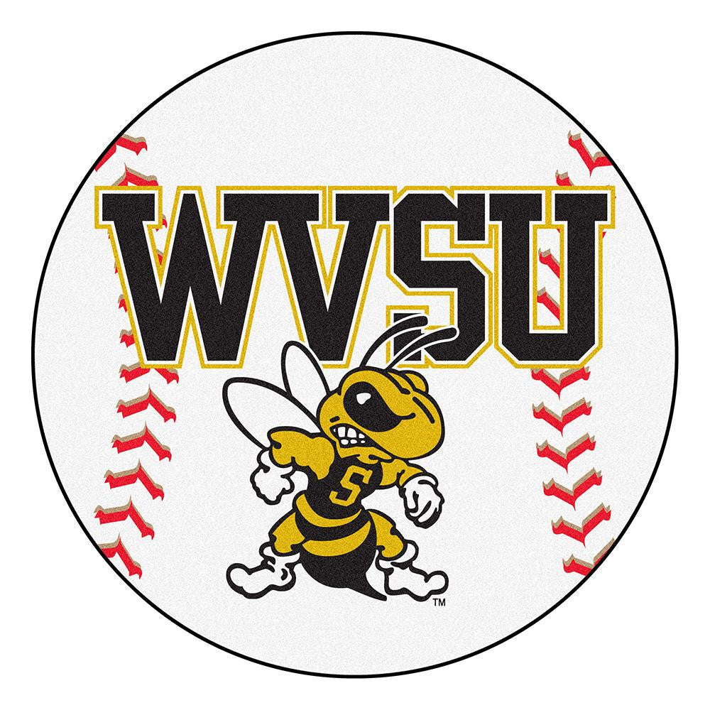 West Virginia State University Ncaa Baseball Round Floor Mat (29")