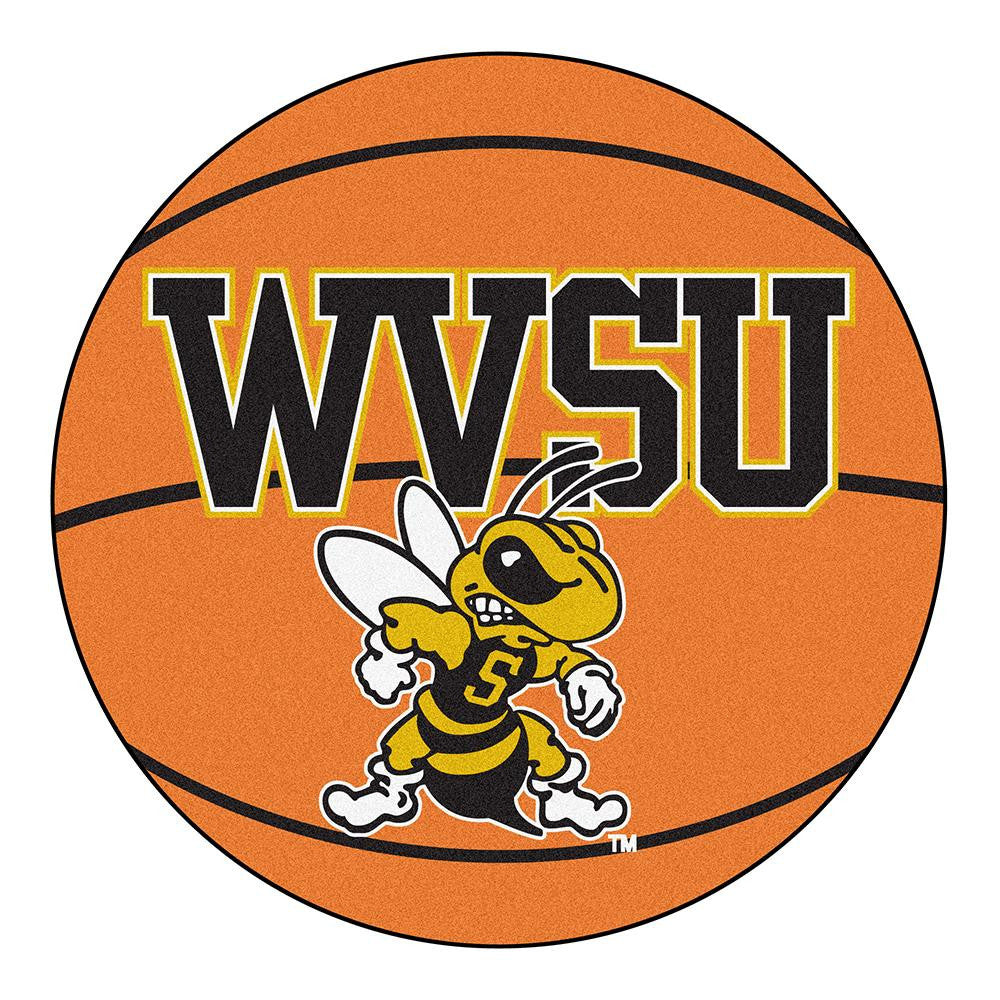 West Virginia State Yellow Jackets Ncaa Basketball Round Floor Mat (29")