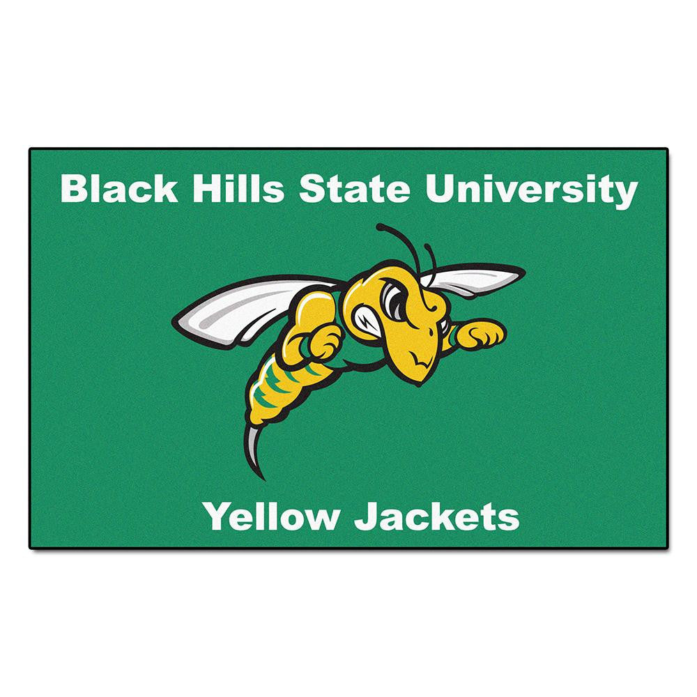 Black Hills State Yellow Jackets Ncaa "ulti-mat" Floor Mat (5x8')