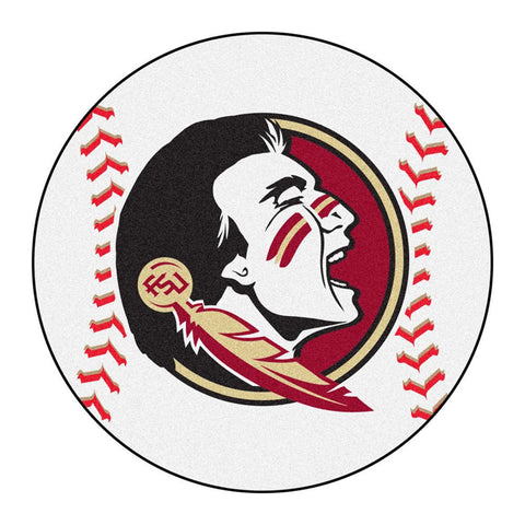Florida State Seminoles Ncaa "baseball" Round Floor Mat (29") Seminole Logo