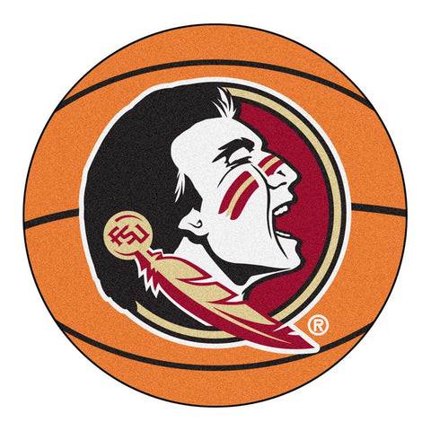 Florida State Seminoles Ncaa "basketball" Round Floor Mat (29") Seminole Logo