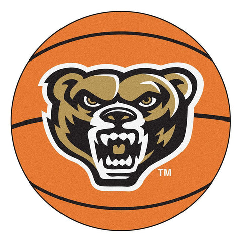 Oakland Golden Grizzles Ncaa Basketball Round Floor Mat (29")