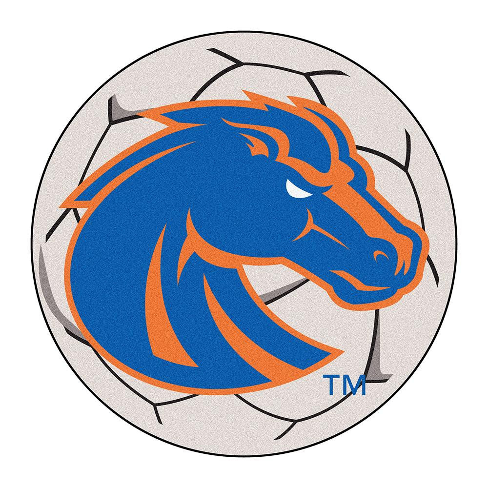 Boise State Broncos Ncaa "soccer Ball" Round Floor Mat (29")