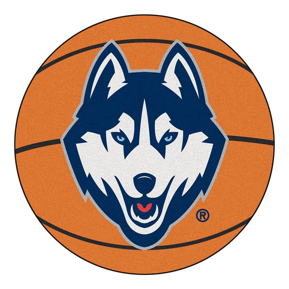 Connecticut Huskies Ncaa "basketball" Round Floor Mat (29")