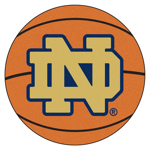 Notre Dame Fighting Irish Ncaa "basketball" Round Floor Mat (29") Nd Logo