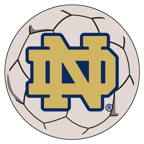 Notre Dame Fighting Irish Ncaa "soccer Ball" Round Floor Mat (29") Nd Logo