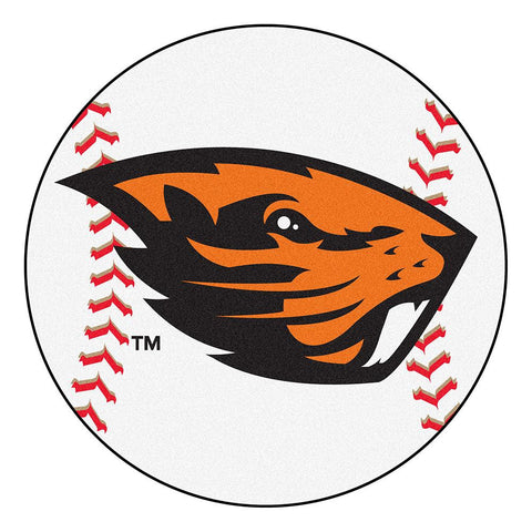 Oregon State Beavers Ncaa "baseball" Round Floor Mat (29")