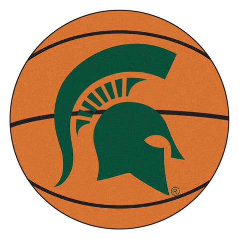 Michigan State Spartans Ncaa "basketball" Round Floor Mat (29")