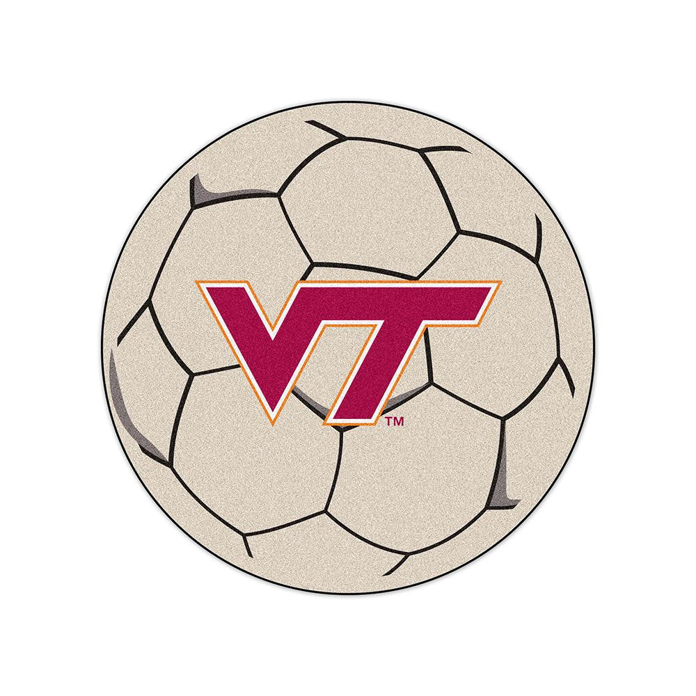 Virginia Tech Hokies Ncaa "soccer Ball" Round Floor Mat (29")