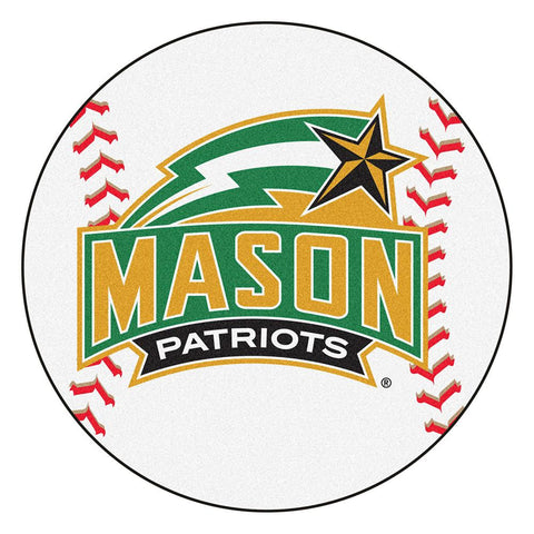 George Mason Patriots Ncaa "baseball" Round Floor Mat (29")