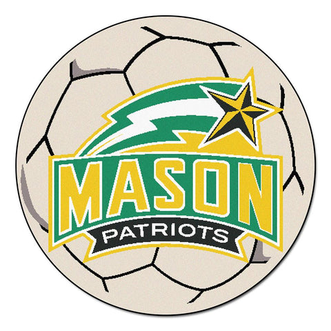 George Mason Patriots Ncaa "soccer Ball" Round Floor Mat (29")