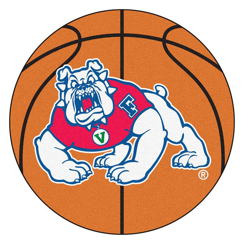 Fresno State Bulldogs Ncaa "basketball" Round Floor Mat (29")