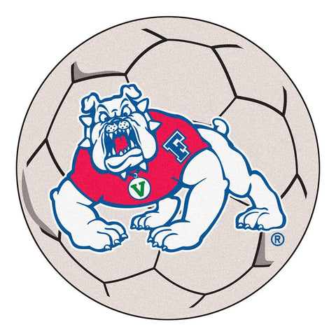 Fresno State Bulldogs Ncaa "soccer Ball" Round Floor Mat (29")