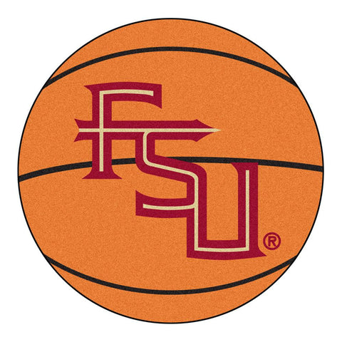 Florida State Seminoles Ncaa "basketball" Round Floor Mat (29") Fs Logo