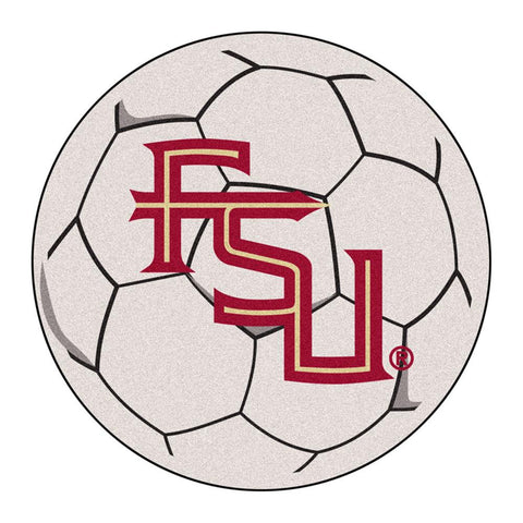 Florida State Seminoles Ncaa "soccer Ball" Round Floor Mat (29") Fs Logo