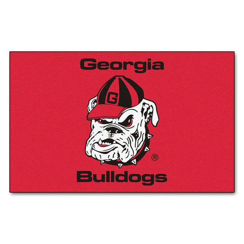 Georgia Bulldogs Ncaa "ulti-mat" Floor Mat (5x8') Bulldog Logo