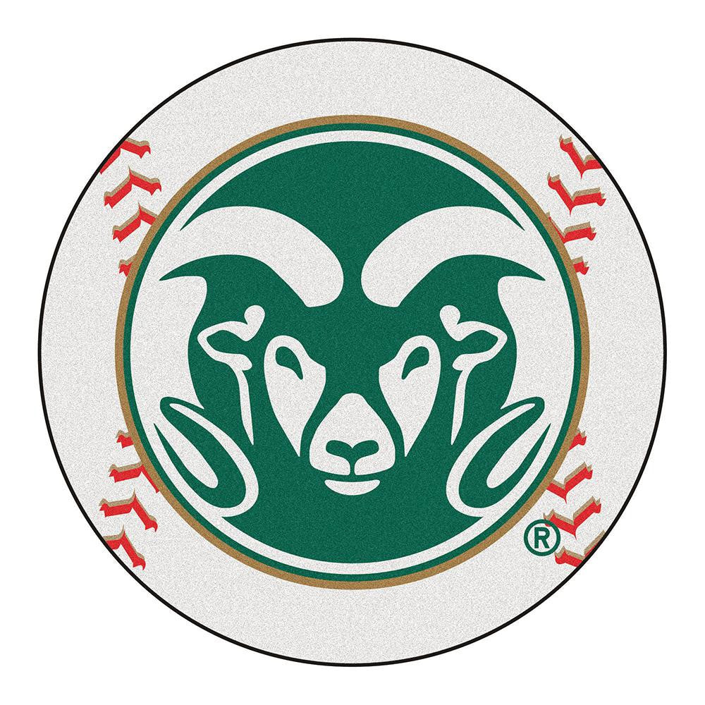 Colorado State Rams Ncaa "baseball" Round Floor Mat (29")