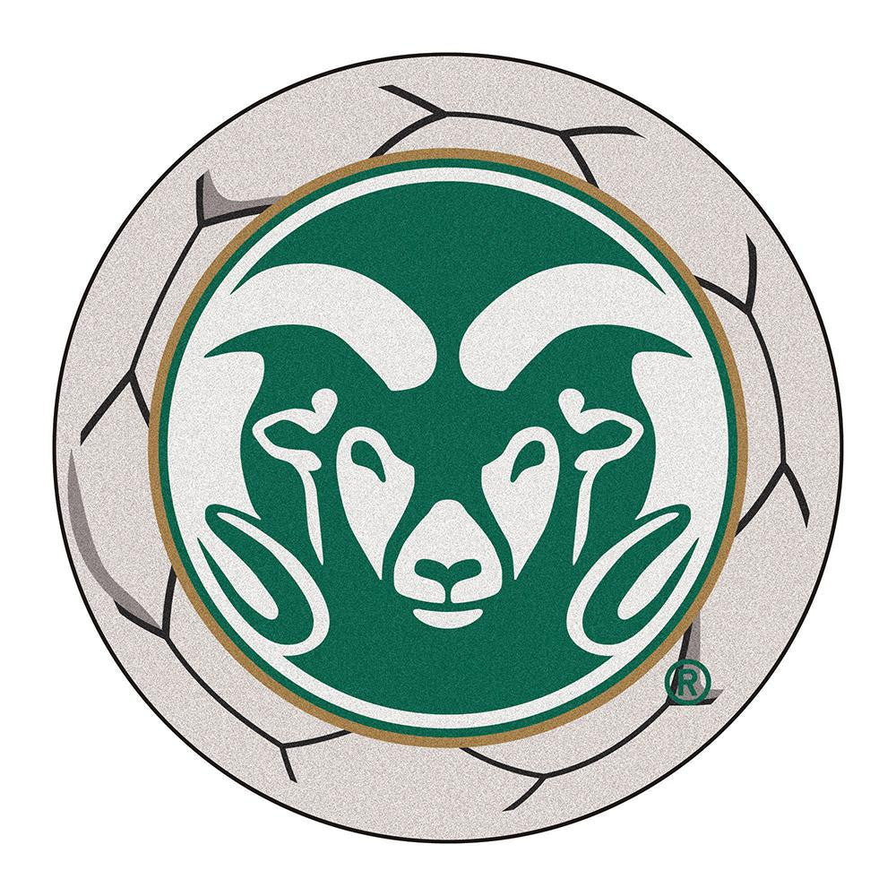 Colorado State Rams Ncaa Soccer Ball Round Floor Mat (29")