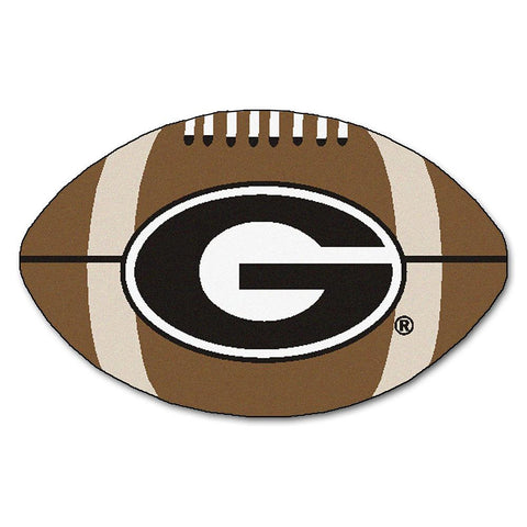 Georgia Bulldogs Ncaa "football" Floor Mat (22"x35") G Logo On Red