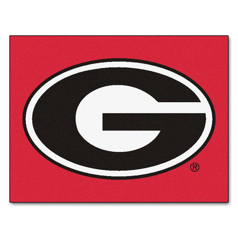 Georgia Bulldogs Ncaa "all-star" Floor Mat (34"x45") G Logo On Red