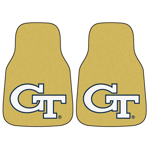 Georgia Tech Yellowjackets Ncaa Car Floor Mats (2 Front) Yellow