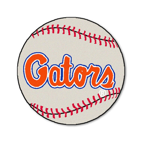 Florida Gators Ncaa "baseball" Round Floor Mat (29") Gator Script