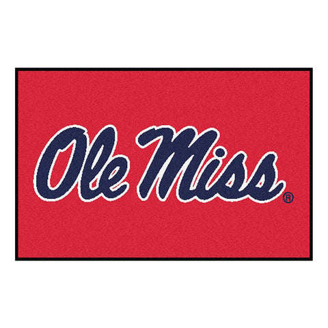 Mississippi Rebels Ncaa "starter" Floor Mat (20"x30") Ole Miss Logo