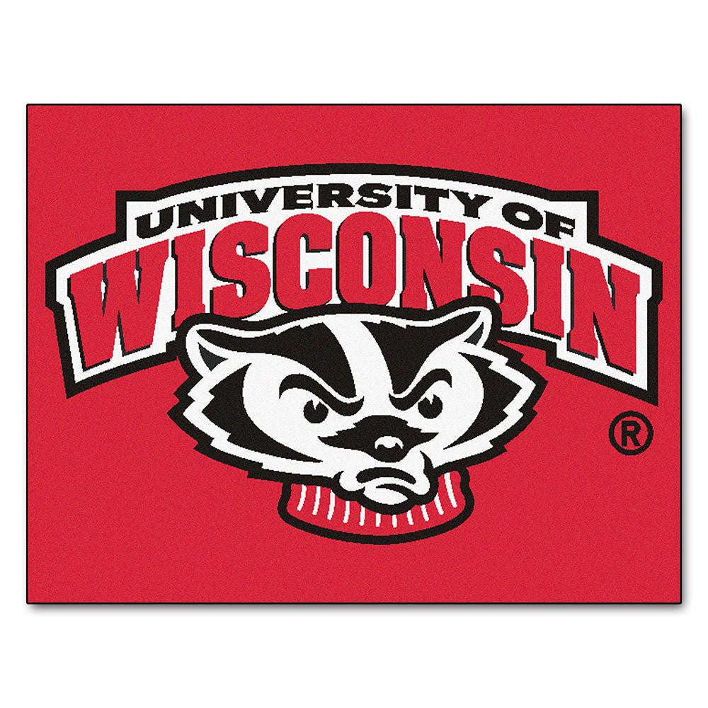 Wisconsin Badgers Ncaa "all-star" Floor Mat (34"x45") Badger Logo