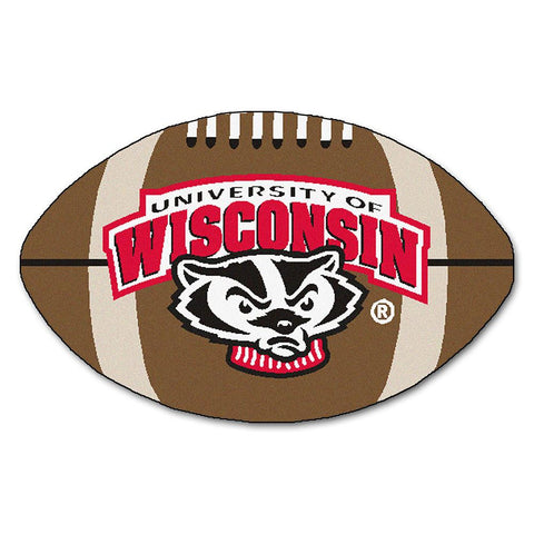 Wisconsin Badgers Ncaa "football" Floor Mat (22"x35") Badger Logo