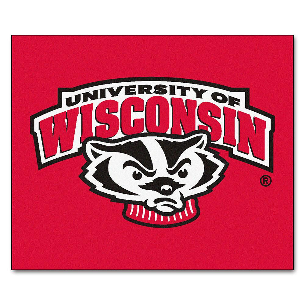 Wisconsin Badgers Ncaa "tailgater" Floor Mat (5'x6') Badger Logo