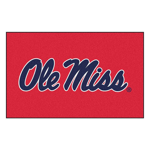 Mississippi Rebels Ncaa "ulti-mat" Floor Mat (5x8') Ole Miss Logo