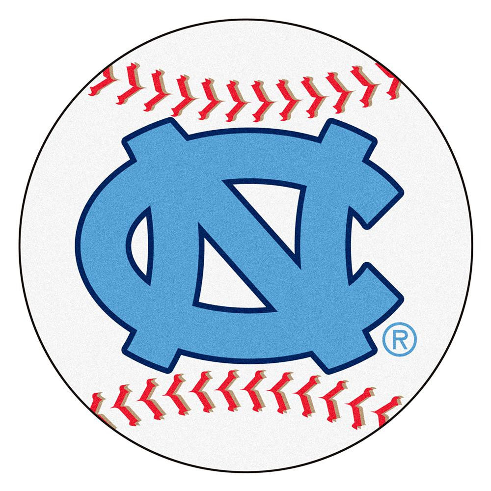 Unc - Chapel Hill Ncaa "baseball" Round Floor Mat (29") Nc Logo