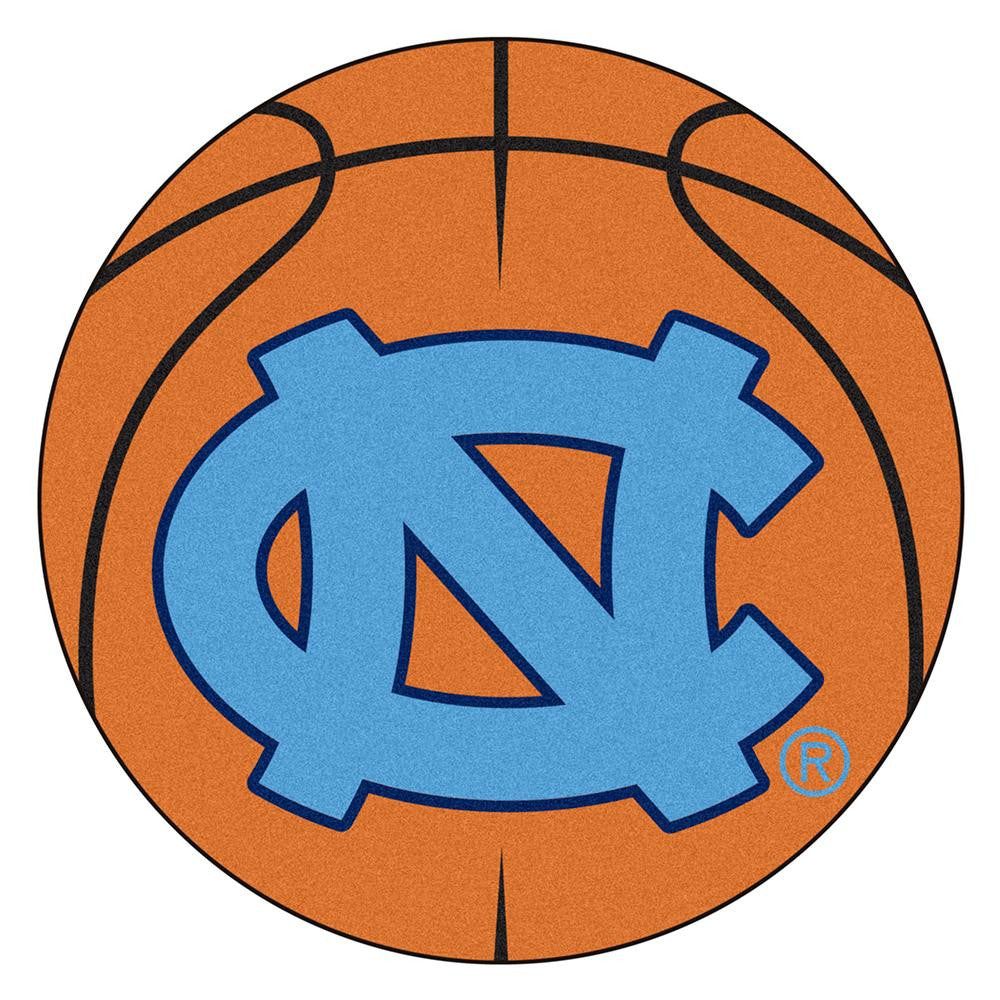 Unc - Chapel Hill Ncaa "basketball" Round Floor Mat (29") Nc Logo