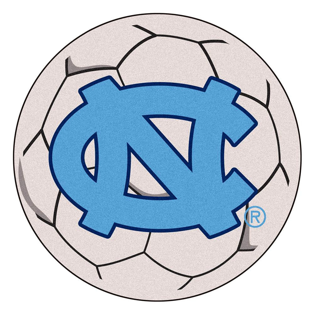 Unc - Chapel Hill Ncaa "soccer Ball" Round Floor Mat (29") Nc Logo