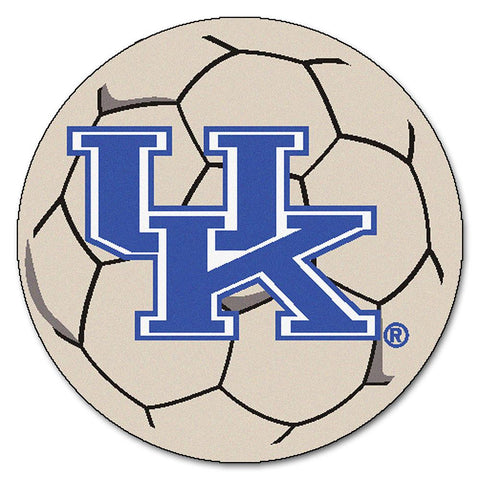 Kentucky Wildcats Ncaa "soccer Ball" Round Floor Mat (29") Uk Logo