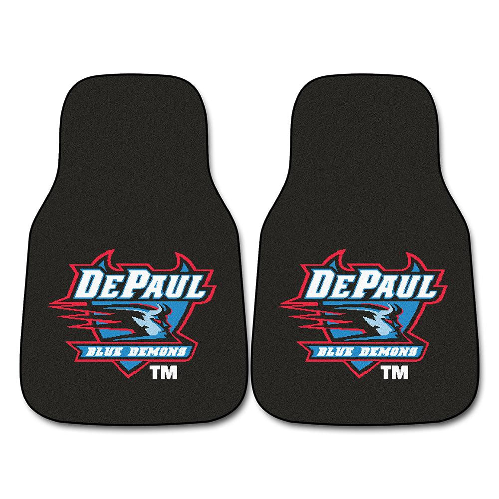 Depaul Blue Demons Ncaa Car Floor Mats (2 Front)