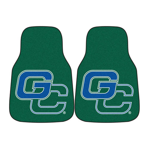 Georgia College And State Bobcats Ncaa 2-piece Printed Carpet Car Mats (18x27)