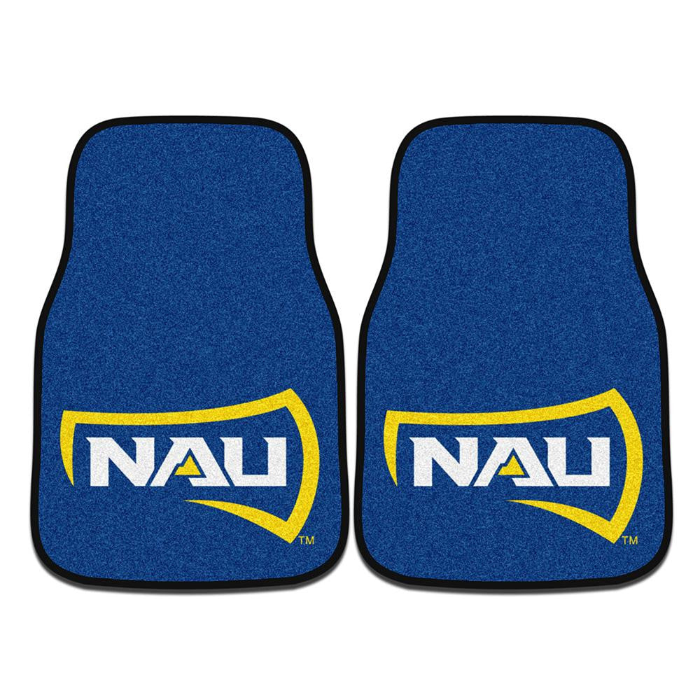 Northern Arizona Lumberjacks Ncaa 2-piece Printed Carpet Car Mats (18x27)