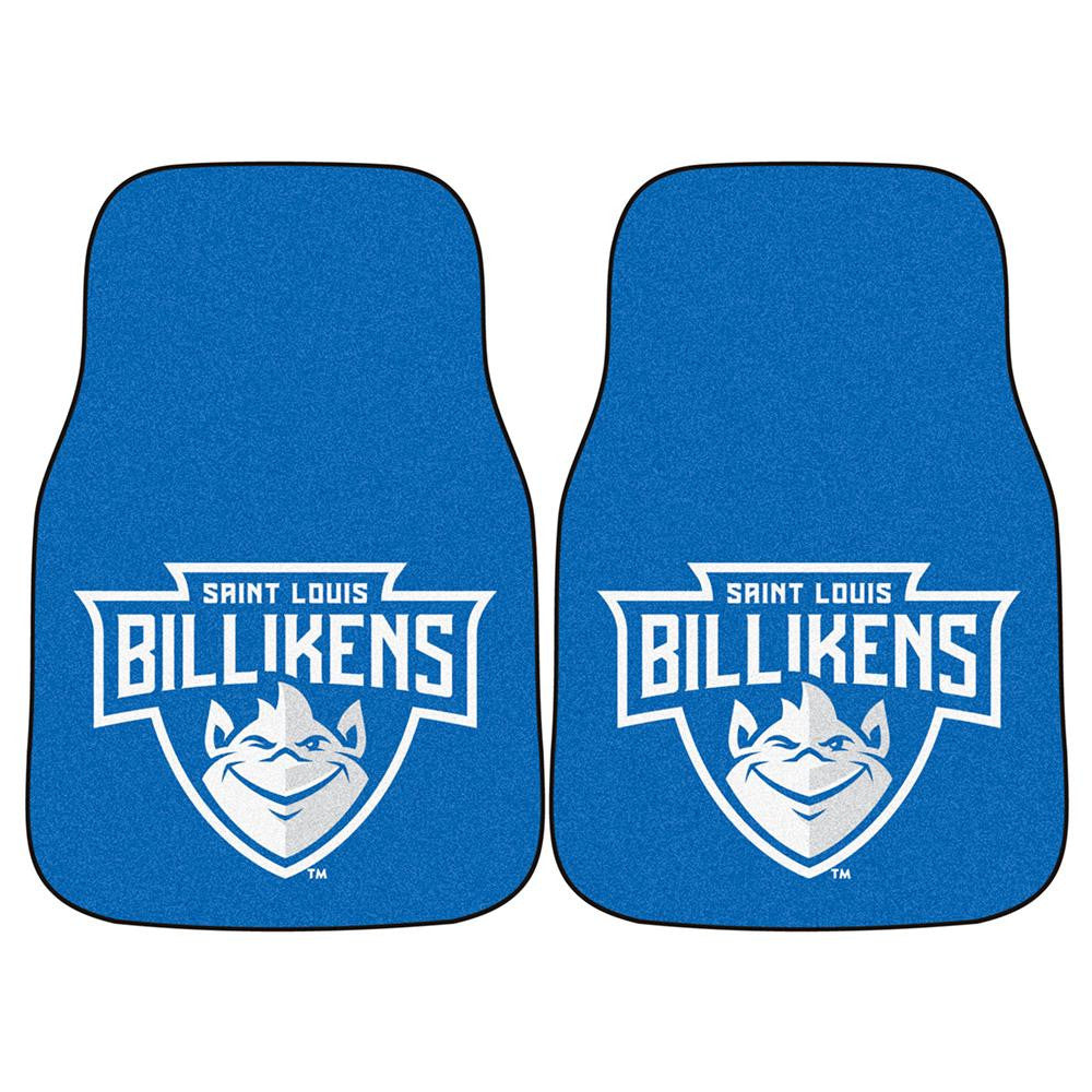 St Louis Billikens Ncaa 2-piece Printed Carpet Car Mats (18x27)