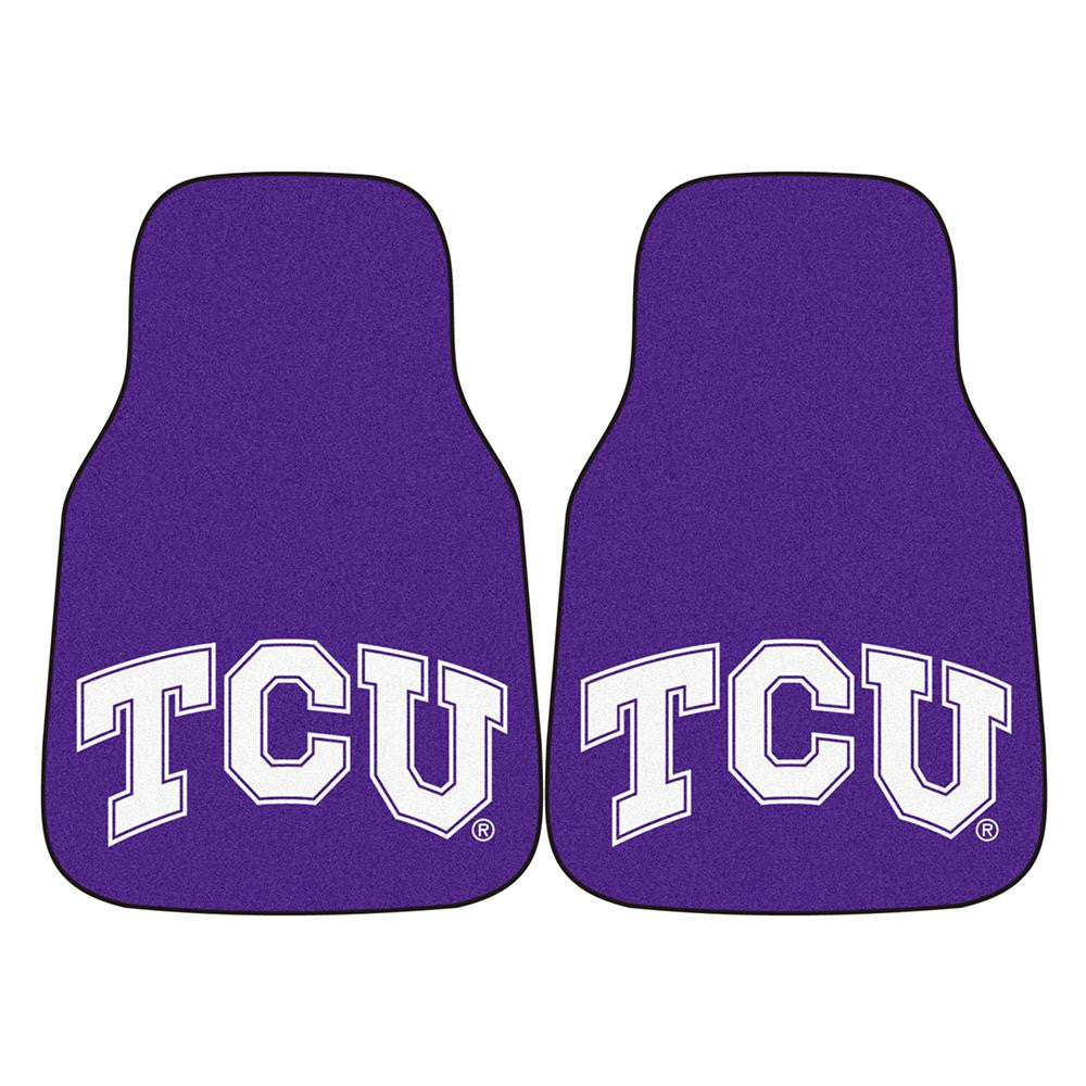 Texas Christian Horned Frogs Ncaa Car Floor Mats (2 Front)