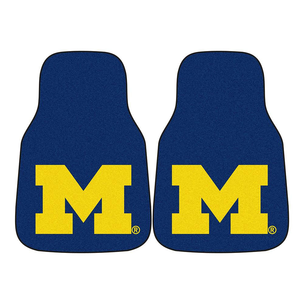 Michigan Wolverines Ncaa Car Floor Mats (2 Front)