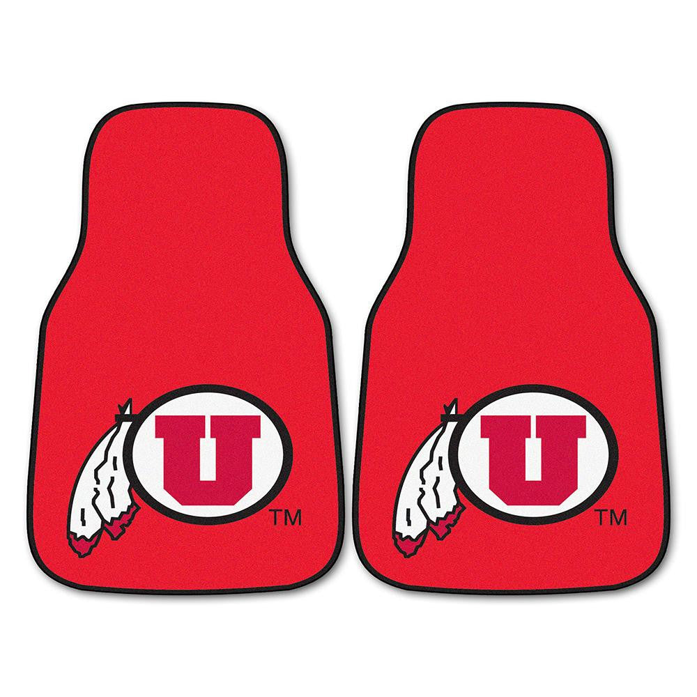 Utah Runnin Utes Ncaa Car Floor Mats (2 Front)