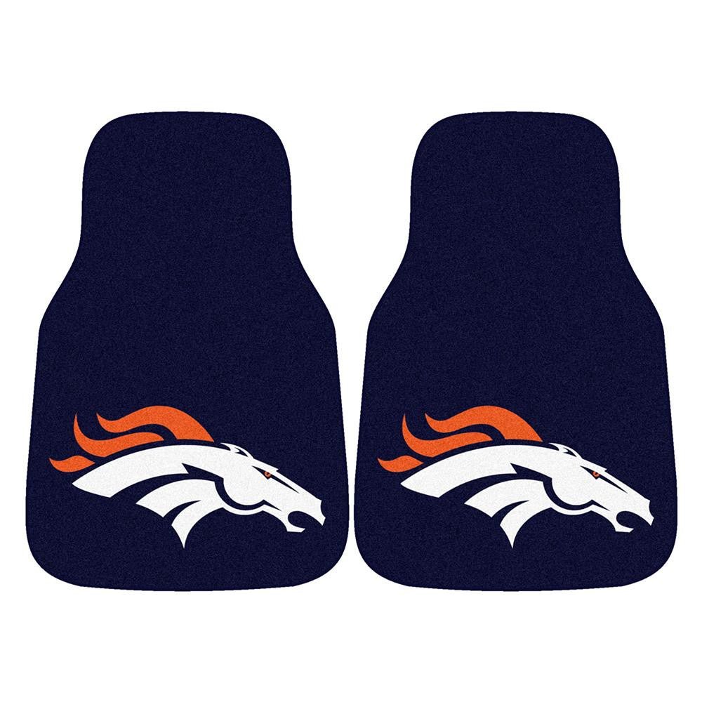 Denver Broncos NFL Car Floor Mats (2 Front)