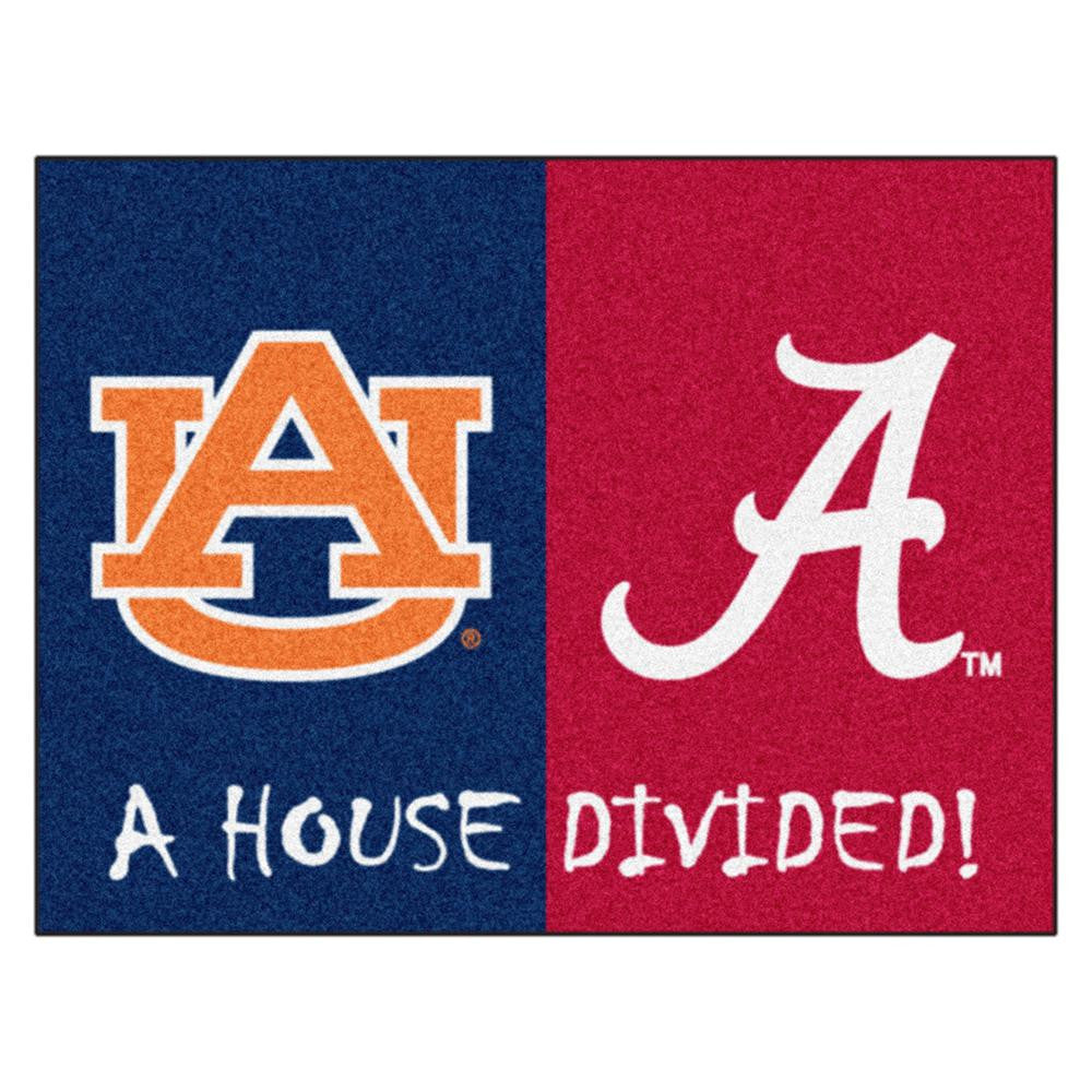 House Divided: Alabama - Auburn Ncaa House Divided Nfl "all-star" Floor Mat (34"x45")