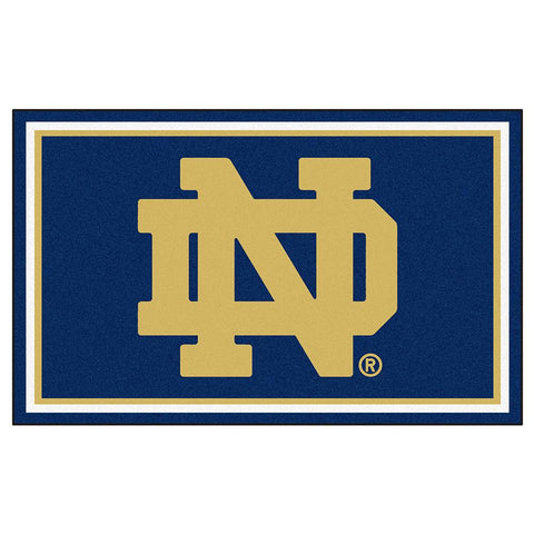 Notre Dame Fighting Irish Ncaa Floor Rug (4'x6') Fighting Irish Logo