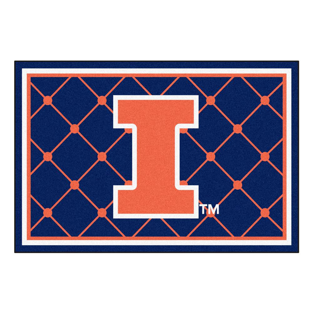 Illinois Fighting Illini Ncaa Floor Rug (60"x96")