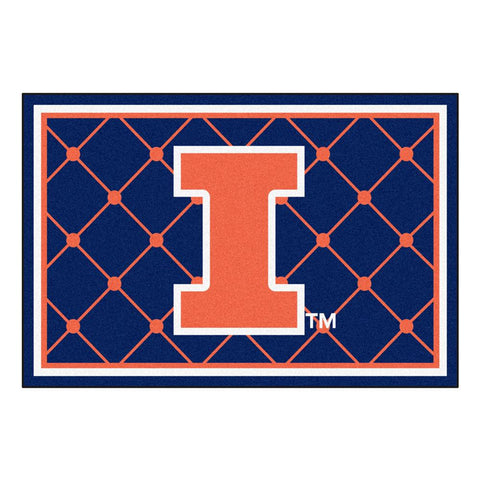 Illinois Fighting Illini Ncaa Floor Rug (60"x96")
