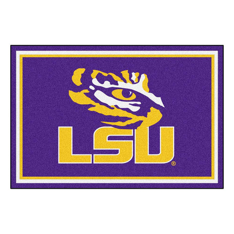 Louisiana State Fightin Tigers Ncaa Floor Rug (60"x96") Lsu Logo