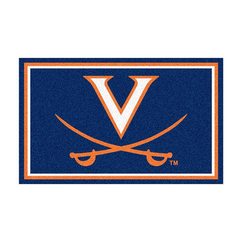 Virginia Cavaliers Ncaa Floor Rug (4'x6')